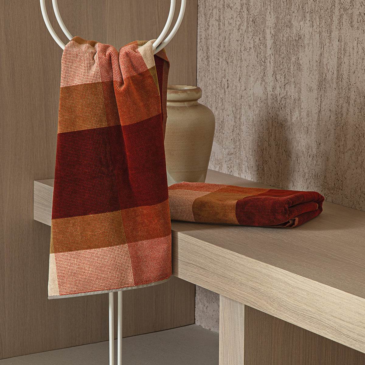 Asciugamani 1+1 Biancheria Cromatismi 1+1 Fazzini - evabiancheria